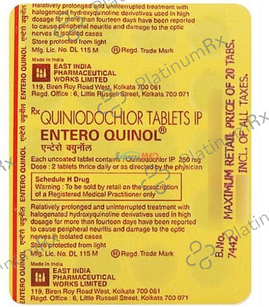 Enteroquinol 250mg Tablet 20s