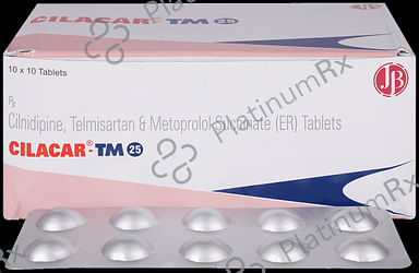 Cilacar TM 10/25/40mg Tablet SR 10s