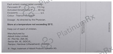 Pankreoflat 170/80mg Tablet 15s