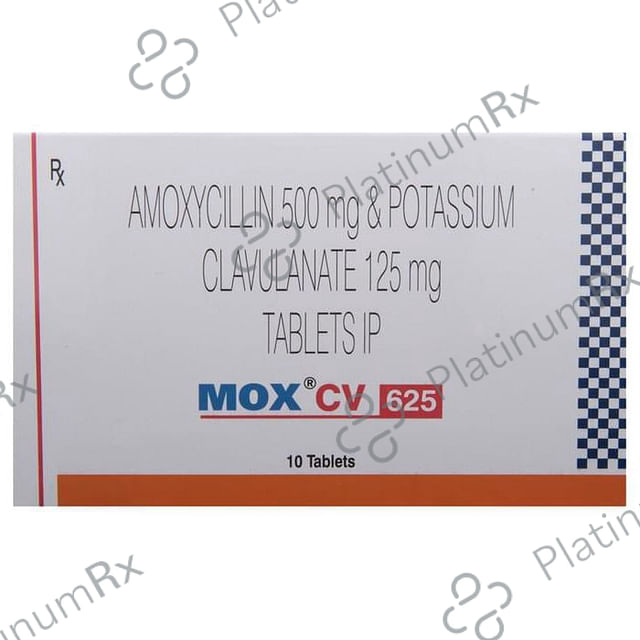 Mox CV 625 500/125mg Tablet 10s