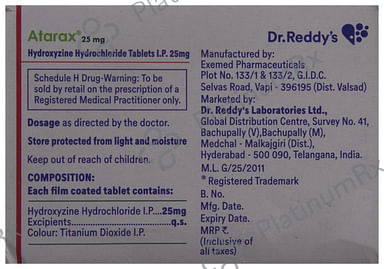 Atarax 25mg Tablet 15s