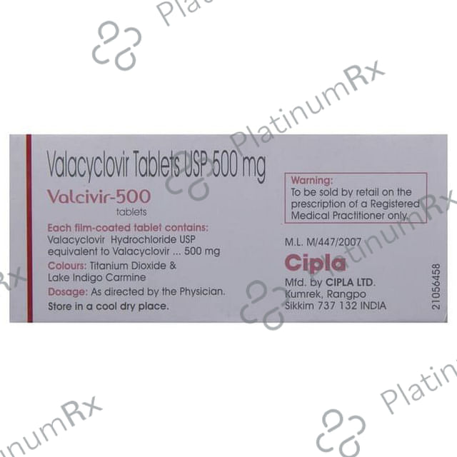 Valcivir 500mg Tablet 3s
