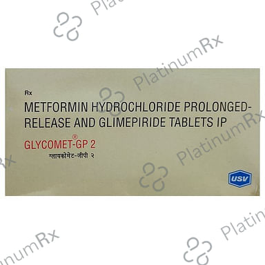 Glycomet GP 2/500mg Tablet PR 15s
