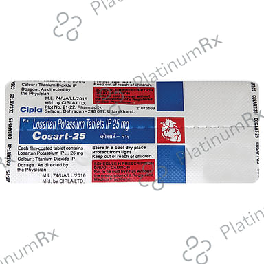 Cosart 25mg Tablet 10s