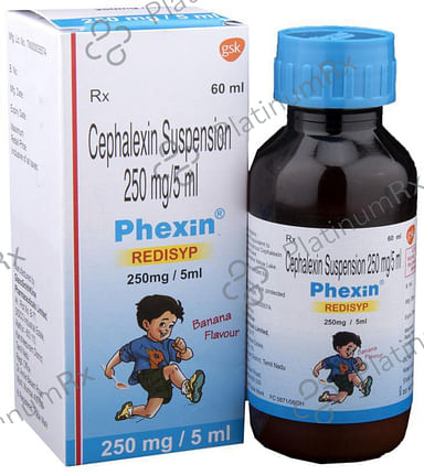 Phexin 250mg Banana Suspension 60ml