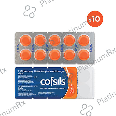 Cofsils 1.8mg Lozenges Orange 10s