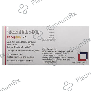 Febuday 40mg Tablet 10s