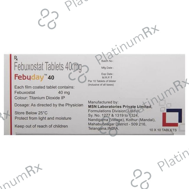 Febuday 40mg Tablet 10s