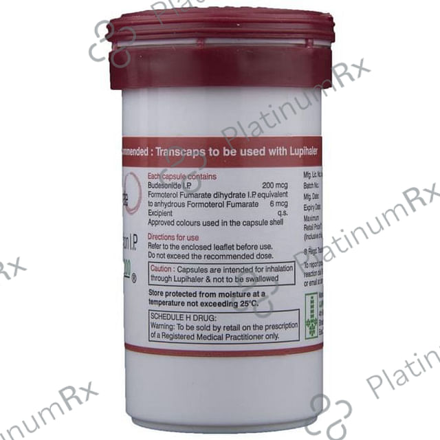 Budamate 200/6mcg Transcaps 30s