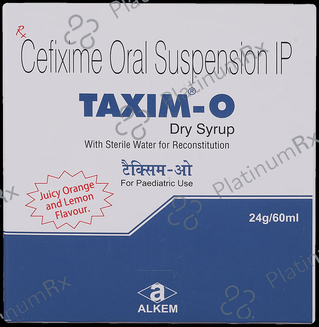 Taxim O 50mg Juicy Orange and Lemon Dry Syrup 60ml