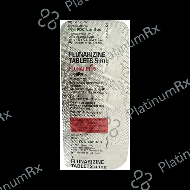 Flunarin 5mg Tablet 10s