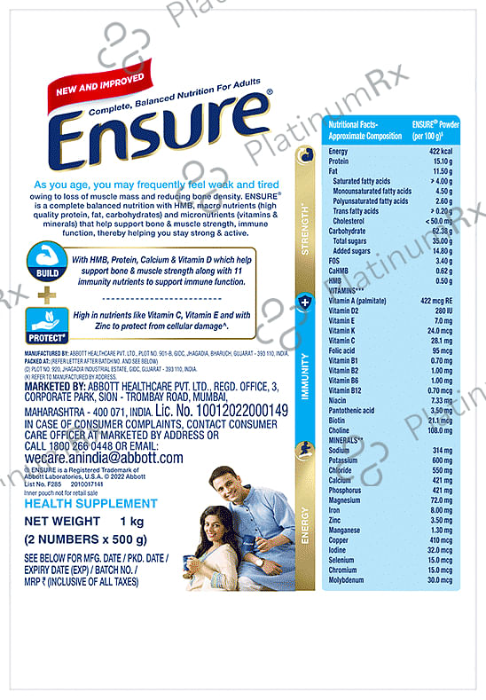 Ensure Powder Vanilla Refill 1kg