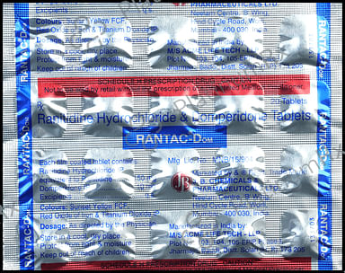 Rantac Dom 10/150mg Tablet 20s