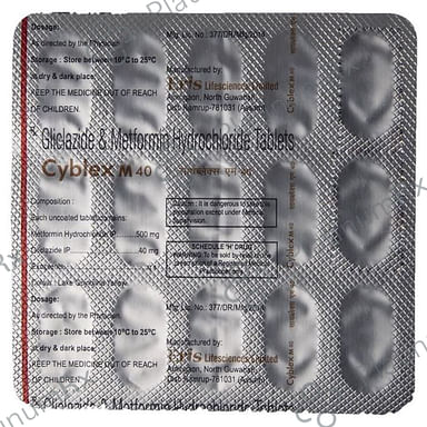 Cyblex M 40/500mg Tablet 15s