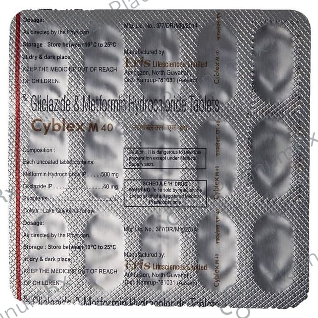 Cyblex M 40/500mg Tablet 15s