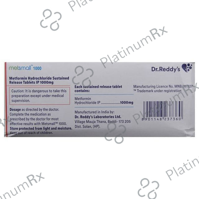 Metsmall 1000 Tablet SR 14 tablets