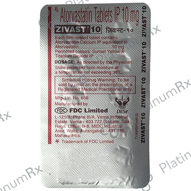 Zivast 10mg Tablet 10s