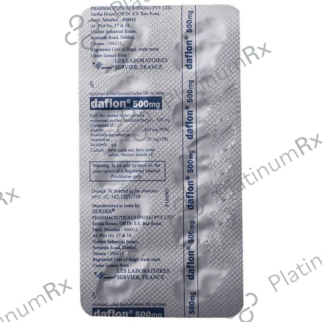 Daflon 500mg Tablet 10s