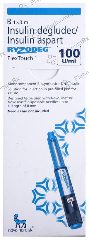 Ryzodeg 2.56/1.05mg (100 IU/ml) (1*3ml Flextouch Disposable Pen)