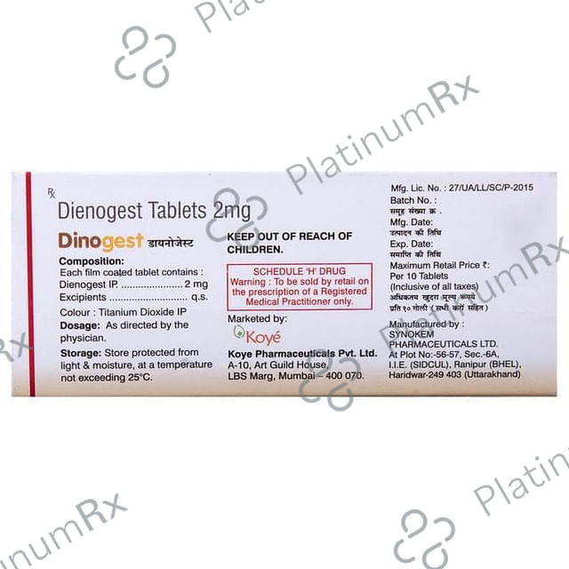 Dinogest 2mg Tablet 10s