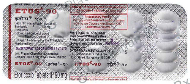 Etos 90mg Tablet 10s