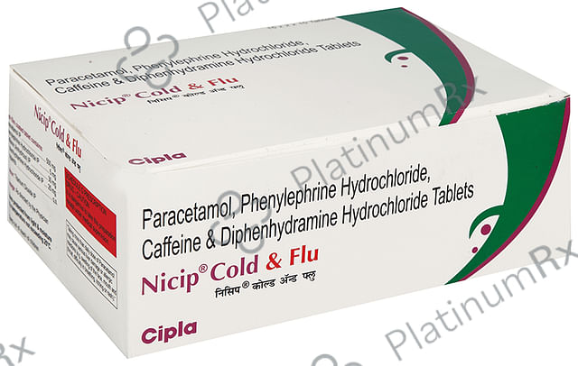 Nicip Cold & Flu 30mg Tablet 10s