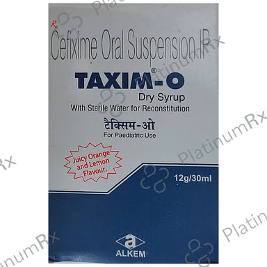 Taxim-O Dry Syrup Juicy Orange and Lemon 30 Oral Suspension