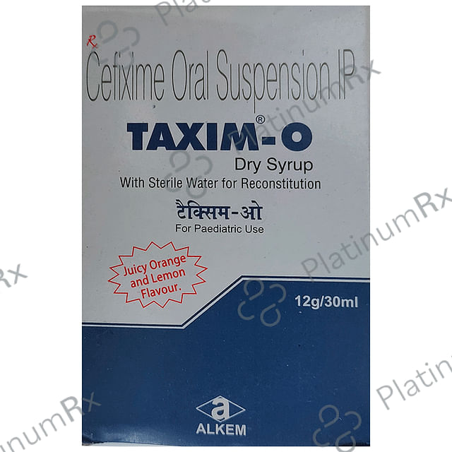 Taxim-O Dry Syrup Juicy Orange and Lemon 30 Oral Suspension
