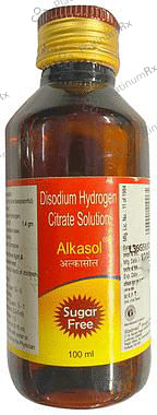 Alkasol Oral Solution Sugar Free 100 Oral Solution