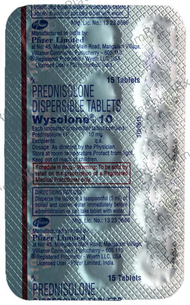 Wysolone 10mg Tablet DT 15s