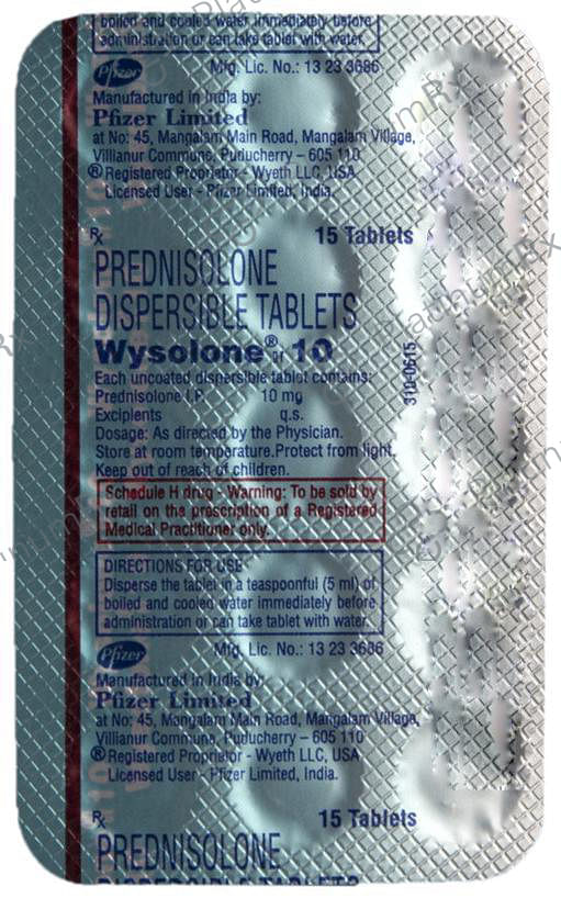 Wysolone 10mg Tablet DT 15s