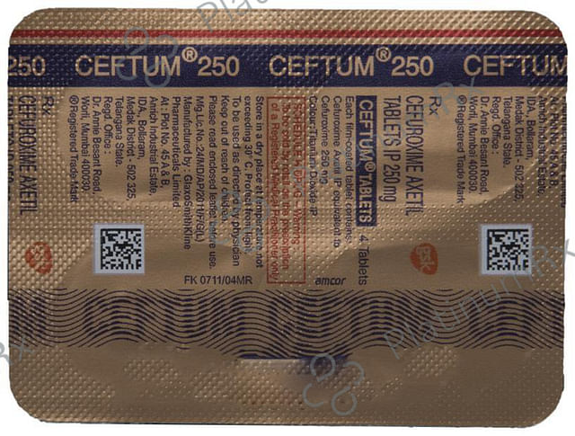 Ceftum 250mg Tablet 4s