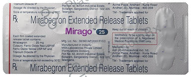 Mirago 25mg Tablet ER 10s