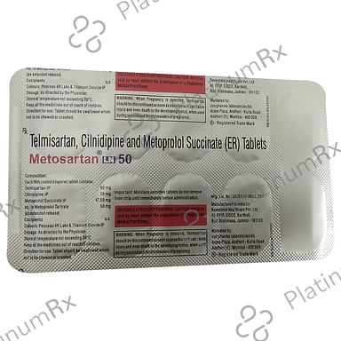 Metosartan LN 50mg Tablet ER 10s