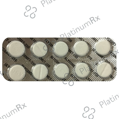 Glycomet 250mg Tablet 10s