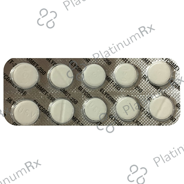 Glycomet 250mg Tablet 10s