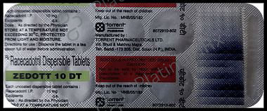 Zedott 10mg DT Tablet 10s