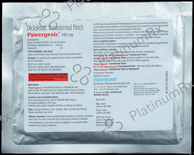 Powergesic 100mg Transdermal Patch 3s