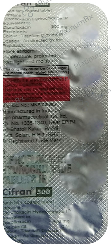 Cifran 500mg Tablet 10s
