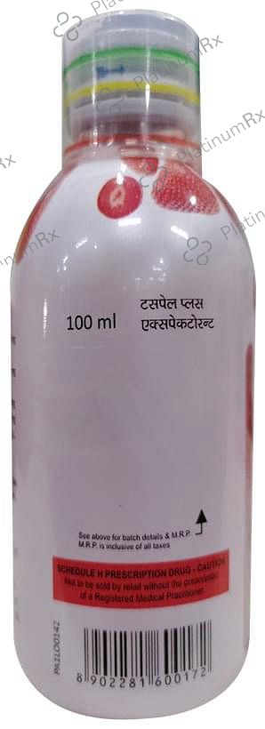 Tuspel Plus Expectorant Strawberry 100ml
