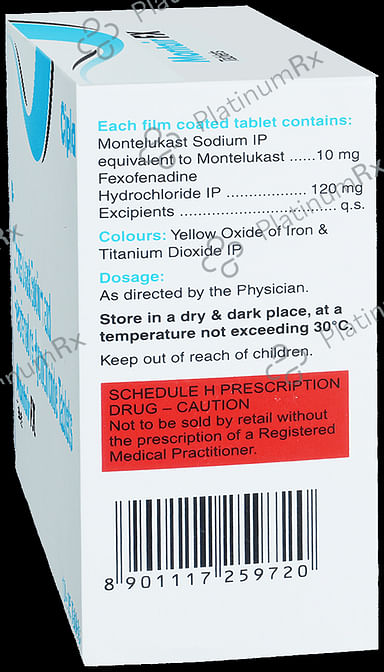 Montair FX 120/10mg Tablet 15s