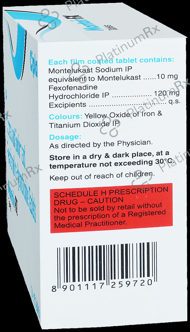 Montair FX 120/10mg Tablet 15s
