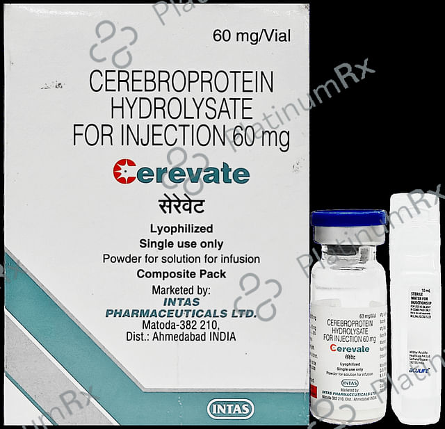 Cerevate 60mg Injection 1s