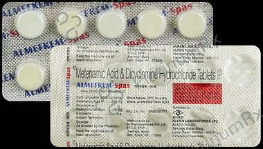 Almefkem Spas 10/250mg Tablet 10s