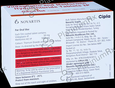 Galvus Met 50/1000mg Tablet 15s