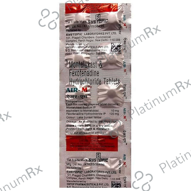 Air M 120/10mg Tablet 10s