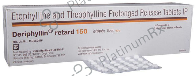 Deriphyllin Retard 150mg Tablet PR 30s