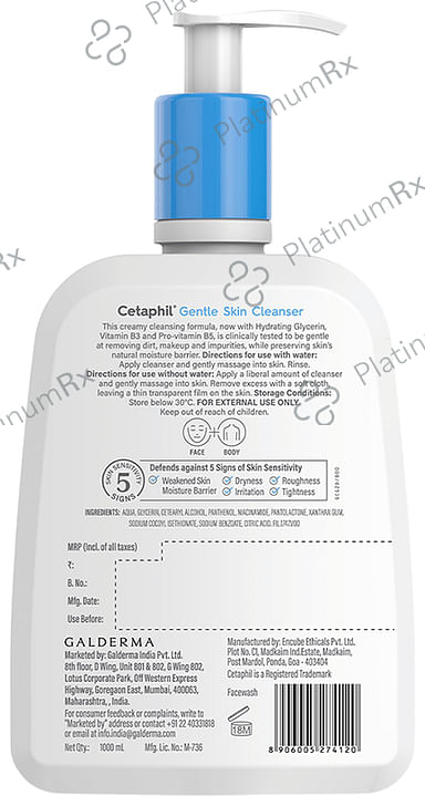 Cetaphil Gentle Skin Cleanser Skin 1000ml