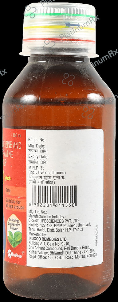 Dropizin 2/30mg Syrup Peppermint 100ml