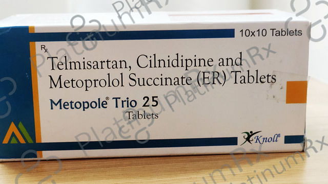 Metopole Trio 10/25/40mg Tablet ER 10s